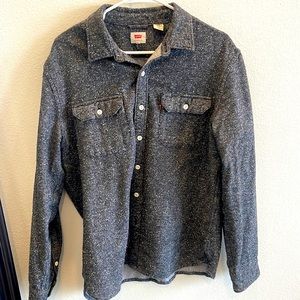 Levi’s speckled flannel. Size large